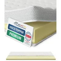 AM Qualitätsmatratzen Premium traagschuim topper 90 x 190 cm - 6 cm hoog - Aanpasbare, visco-elastische matrastopper 90 x190 - Hoogwaardige Tencel tijk - Traagschuim topper 6cm hoog - Made in Germany