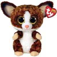 TY Peluche Beanie Boo's Small Binky Le Galagos Marron et Blanc