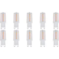 SPL LED Insteeklamp G9 Mat - 3W 320lm 2700K - Warmwit - Vervangt 27W - 10 stuks