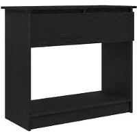 vidaXL Wandtafel met lades 85,5x38,5x74,5 cm zwart