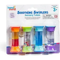 Learning Resources Soothing Swirlers - Sensorische Tubes - Sleutelhangers - 4 stuks - 3+