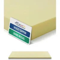 AM Qualitätsmatratzen Traagschuim topper 140 x 200 cm zonder tijk - Aanpasbare, visco-elastische matrastopper 140 x200 - Ook geschikt voor boxsprings - Traagschuim topper - Made in Germany