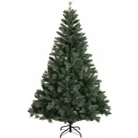 vidaXL Kunstmatige Hinged Kerstboom 210 cm PVC en Metalen Groen