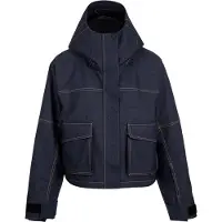 Brunotti - Lima-Denim Skijas Dames - Denim - Ski Jas - Wintersport - Boxy Fit - Ademend - Waterdicht - Skipashouder - XS