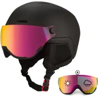 GOOFF XTREME PRO Skihelm met Vizier - Fotochromatisch - Heren en Dames - Snowboard Helm - Ruim voor Brildragers - Ventilatie - Maat M