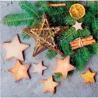 Susy Card kerst-servetten Boomversiering, 330×330 mm, 3-laags, 20 stuks