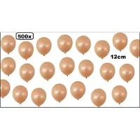 Themaparty 500x Mini ballon metallic Rose goud 5 inch (12cm)