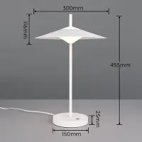TRIO LED-vloerlamp Amalo, dimbaar, wit / opaal, Woon-/ Eetkamer, metaal, Modern, LED vloerlamp