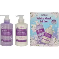 Kundal Honey & Macadamia Shampoo + Treatment Set White Msuk - 500 ml, 500 ml