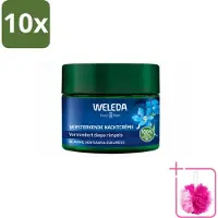 Weleda 10 x - Nachtcrème Versterkend - Blauwe Gentiaan & Edelweiss - 40 ml - Bulkverpakking - Nachtcrème - Douchemop - Huidversterken