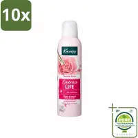Kneipp 10 x - Douche schuim - Embrace Life - Anti‑Aging verzorging - 200 ml - Grootverpakking - Vaatwasstrips - Douche Foam - Roze Schuim - Vrouwelijke Geur - Hydratatie - Huid Verzorging
