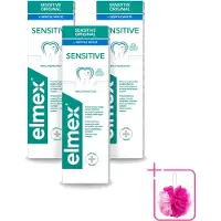 Elmex 3 x - Tandpasta - Gentle White - Triple Protection - 75 ml - Bulkverpakking - Tandpasta - Douchemop - Mondhygiëne