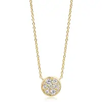 Sif Jakobs Ketting met Hanger SJ-C1056-CZ-YG Goudkleurig zilver