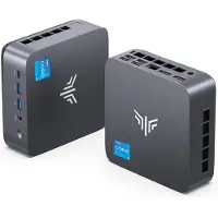 NiPoGi P3 Mini PC - Ιntel Core i5-12450H (Tot 4.40GHz) - 24GB LPDDR5 512GB SSD Desktop-PC met Windows 11Pro - WiFi 6 - 4K Triple Display