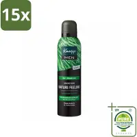 Kneipp 15 x – Men Nature Feeling – Douche Foam – Frisse Dennengeur – 200 ml - Grootverpakking - Vaatwasstrips - Douche Foam - Natuurlijke Douche - Verkwikkende Douche - Scheerschuim - Huid Verzorging