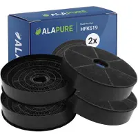 Alapure 2x Koolstoffilter voor Zerowatt C6918 / 35602061 (2st.)