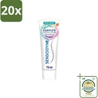 Sensodyne 20 x – Tandpasta – Complete Protection + Fresh Breath – 75 ml - Wasstrips - Gevoelige Tanden - Tandgevoeligheid - Fris Adem - Mondverzorging - Tandpasta