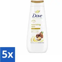 Dove 5 x Douchecrème - Nourishing Care - Arganolie - 400 ml - Voordeelverpakking - 5 stuks