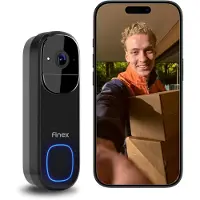Finex Video Deurbel V3 - 4K Ultra HD - Inclusief Binnenbel - AI bewegingsdetectie - Geen abonnement - Vast stroom of Batterijen - WiFi - T-ring geluid - Slimme Draadloze Video Deurbel Met Camera