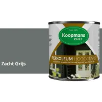 Koopmans Verf Koopmans Perkoleum Hoogglans Dekkend – Zacht Grijs – 750 ml – Dekkende Beits Buiten – Schutting, Gevel & Tuinhout