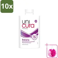 Unicura 10 x – Vloeibare Zeep Navulling – Balans – 250 ml - Bulkverpakking - Handzeep - Douchemop - Antibacterieel