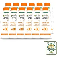 Garnier 12 x - Ambre Solaire - Hydraterende Zonnebrand Melk - SPF 30 - 200 ml - Wasstrips - Zonnescherm - Zonnebrandmelk - Hydraterende Zonnebrandmelk - SPF 30 - Zonbescherming