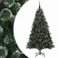 vidaXL Kunstkerstboom met Ballen 180 cm 300 LED's Warmwit