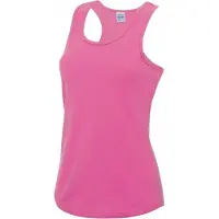 Awdis sport singlet voor dames - roze - mouwloos shirtje - polyester - lucht doorlatend - snel drogend M