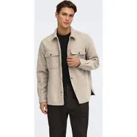 Only & Sons Overhemd 'ONSAsh' beige gemêleerd