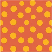Ambiente Lunch Servetten Polka dots - Yellow/Orange - - 33x33 cm