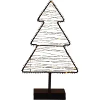Anna's Collection Decoratieboom Op Voet Zwart Met Verlichting 38,5 X 7 X 22,5 Cm