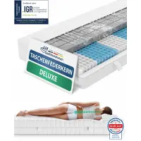 AM Qualitätsmatratzen 3D Deluxe pocketveringmatras 120 x 200 cm H3 24cm - Made in Germany & OEKO TEX-gecertificeerd - Ergonomisch matras met Lyocell-hoes - 7-zone pocketveringmatras