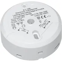 Transmedia Ronde halogeen transformator 12 Volt. - 35 tot 105 Watt