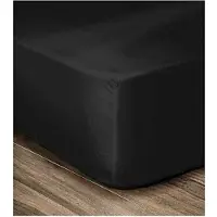 Lovely Home Hoeslaken 100% katoen 140x190x25 cm - Zwart