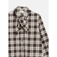 s.Oliver Blouse donkerbruin / wit
