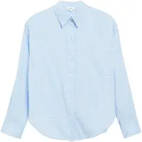 s.Oliver Blouse lichtblauw / wit