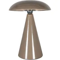 Anne Light & Home Tafellamp Mush 4856B - bruine oplaadbare sfeerlamp met glans