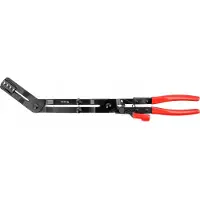 YATO YT-06472 Haakse Slangklemmentang met Vergrendeling - 420 mm - Bekopening 0-50 mm - Voor Slangklemmen en Veerbandklemmen in Krappe Ruimtes