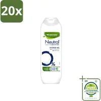 Neutral 20 x – Douchegel – Parfumvrij – 250 ml - Grootverpakking - Vaatwasstrips - Gevoelige Huid - Douchegel - Parfumvrij - Allergie - Huidverzorging