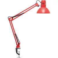 MAUL Klemlamp MAULstudy, rood, Werkkamer / Kantoor, metaal, Klemlamp