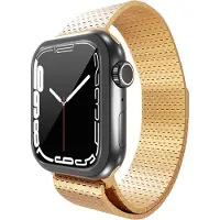 Strap-it Luxe Milanese band- Geschikt voor Apple Watch (Series 12/11/10), (SE 3/2/1), (Series 9/8/7/6/5/4) - 38/40/41/42mm - Rose Gold - RVS staal/metalen bandje met magneet - Milanees iWatch bandje