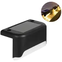 CHPN - Tuinlverlichting op zonne-energie - LED buitenverlichting - Buitenlamp met dag en nacht sensor op zonne energie - 8CM breed - IP65 Waterdicht - 4 stuks - Tuinverlichting - Warm wit