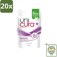 Unicura 20 x – Vloeibare Handzeep Navulling – Balans – 500 ml - Wasstrips - Handzeep - Antibacterieel - Zeep Navulling - Huidbescherming - Zeep Voor Huid