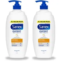 Sanex 2 x – Douchecrème – Expert Skin Health Naturals – 750 ml - Voordeelverpakking - 2 stuks