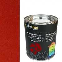 IMKERSHOP BeeFun Natuurlijke verf voor houten bijenkasten rood - 750 ml