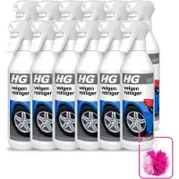 Hg 12 x - Velgenreiniger - Effectief & Snel - Ideaal Als Voorbehandeling Wasstraat - 500 ml - Bulkverpakking - Velgenreiniger - Douchemop - Autovelgenreiniger