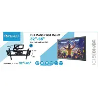 Vizyon VZD65 TV Muurbeugel – 32 tot 65 inch – Draaibaar en Kantelbaar – Max. 50 kg – Universeel