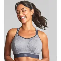 Panache - Boundless Non Wired Sport BH - Charcoal/Black - 75F