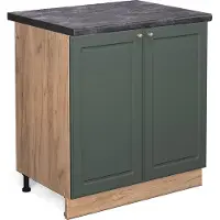 Vicco Wastafelkast Fame-Line Groen-Goud Landhuis 80 cm , WB Antraciet, Model 45918