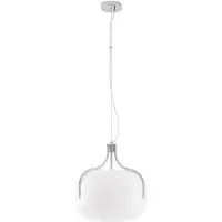 LUCANDE Hanglampe , Christo, dimbare, Wit, Eetkamer, Glas, Designer